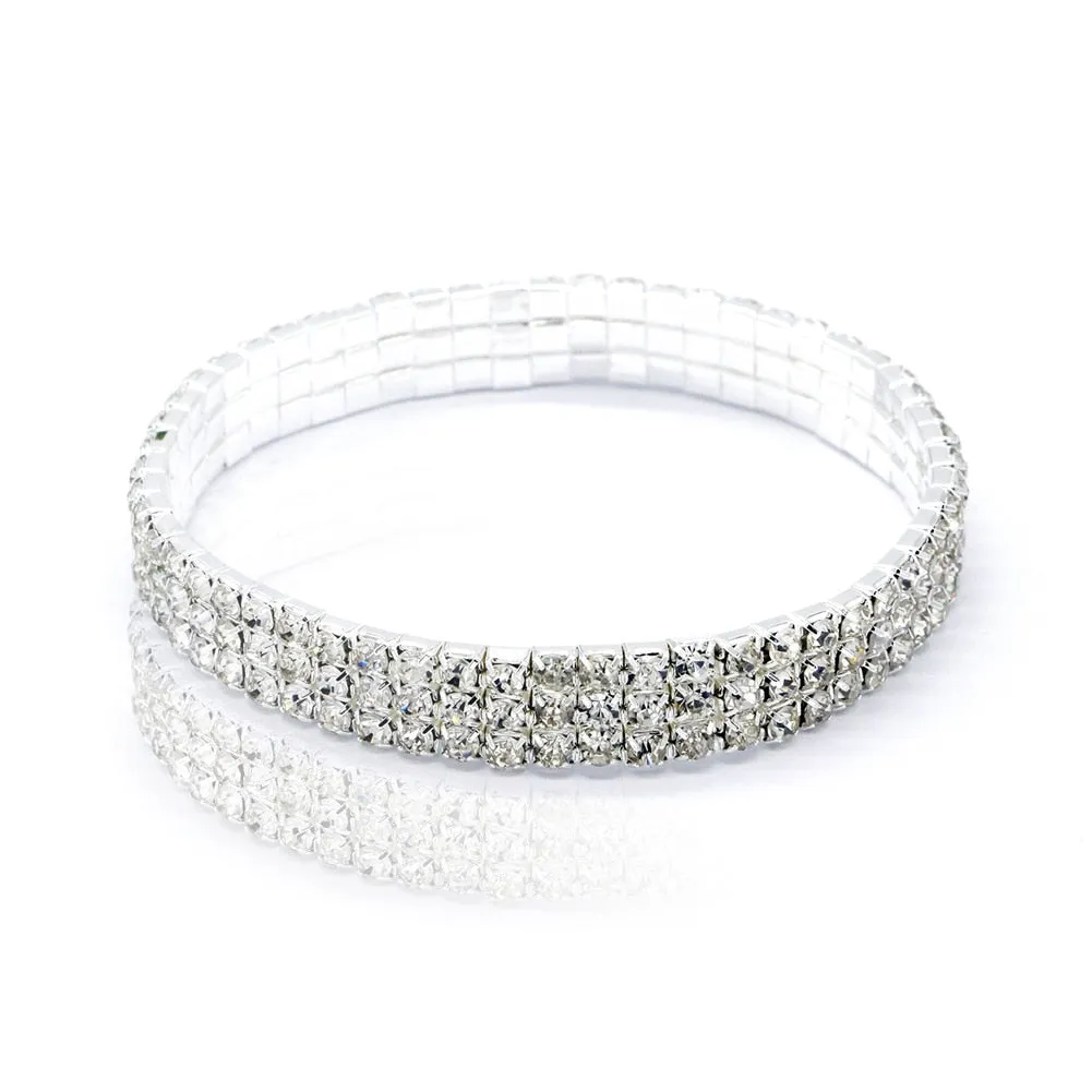 1-5 Rows Anklet chain Crystal Chain