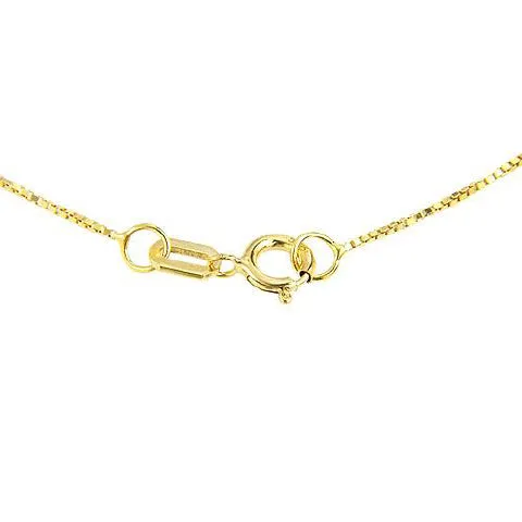 10.25 Carat 14K Solid Yellow Gold Hidden Charm Blue Topaz Necklace