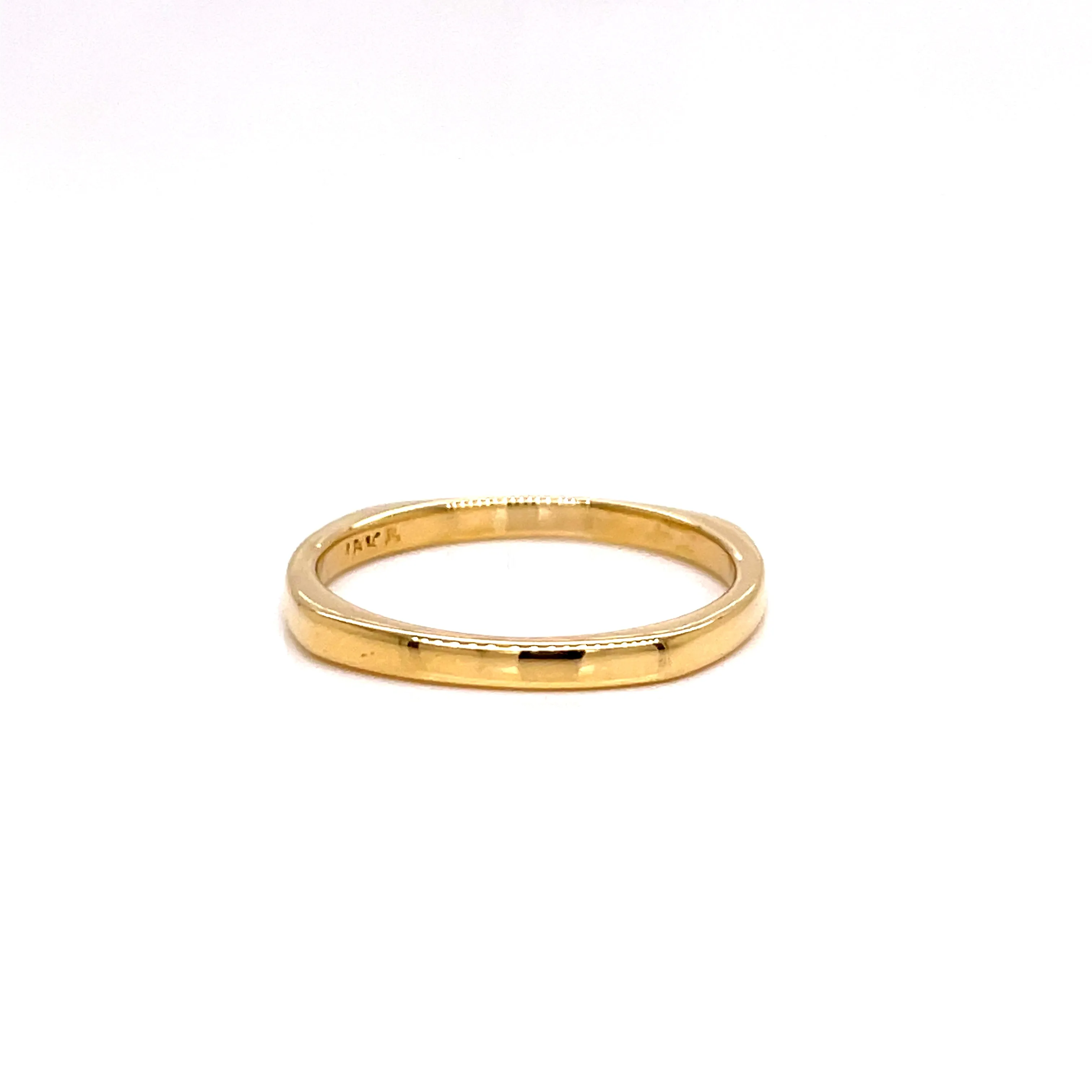 18K Yellow Gold Vintage Square Band Ring