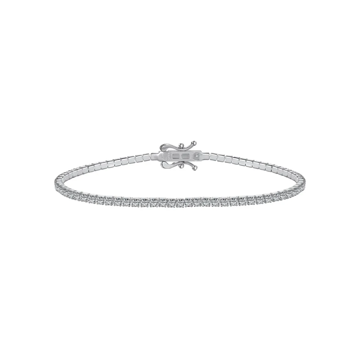 2mm Clear CZ Tennis Bracelet