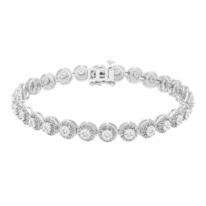 3/8ctw Diamond Halo Bracelet
