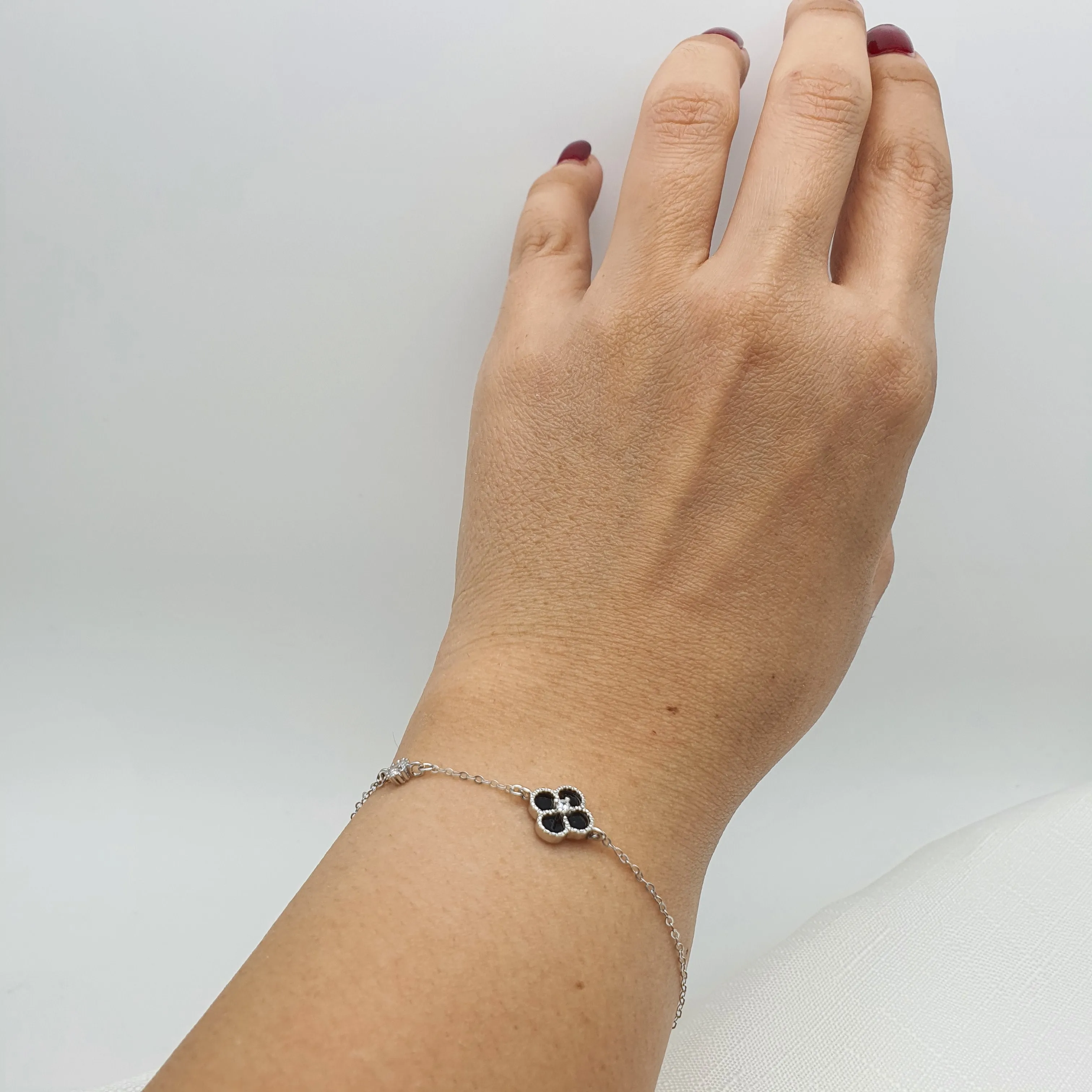 4 Leaf Clover Bracelet, Sterling silver Jewellery