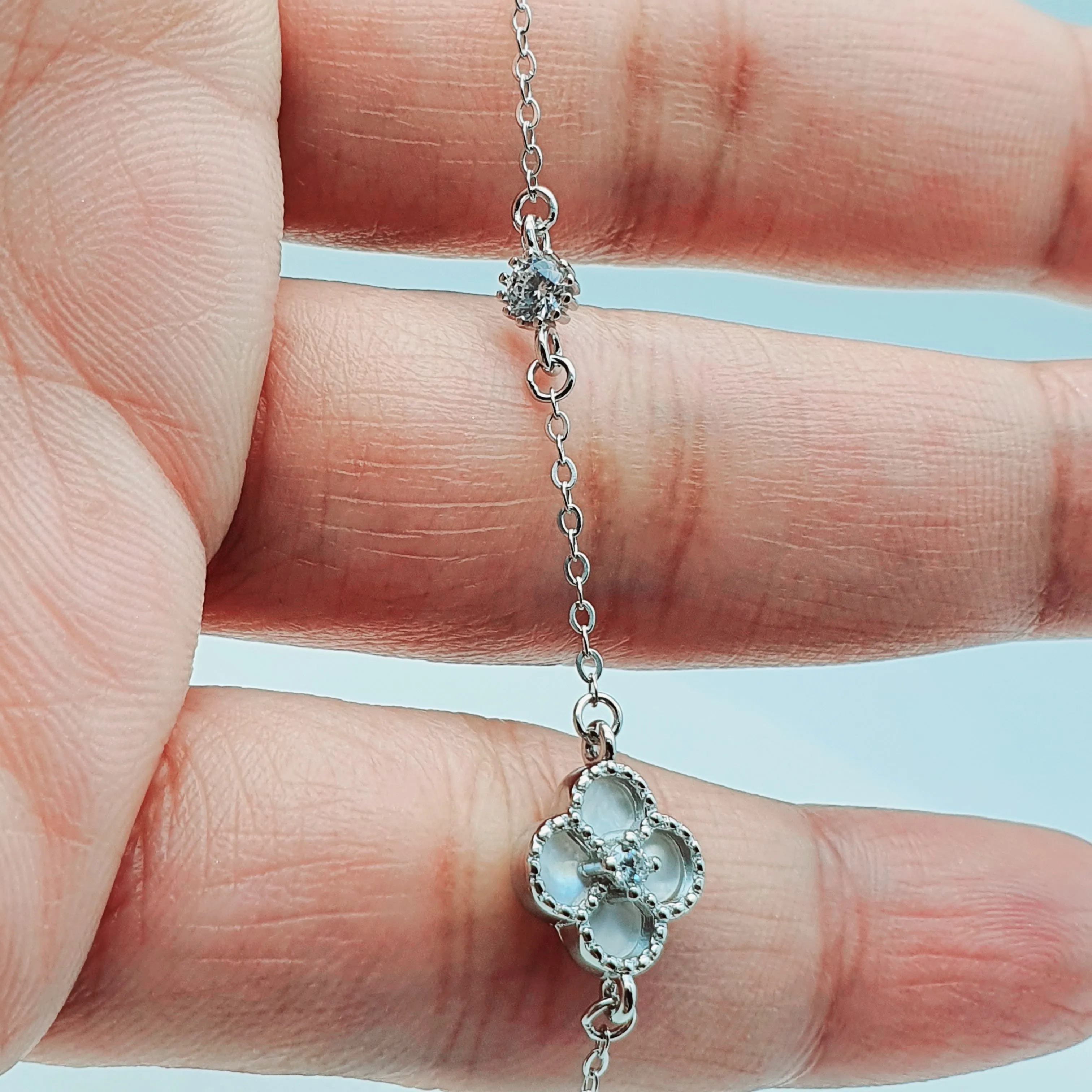 4 Leaf Clover Bracelet, Sterling silver Jewellery