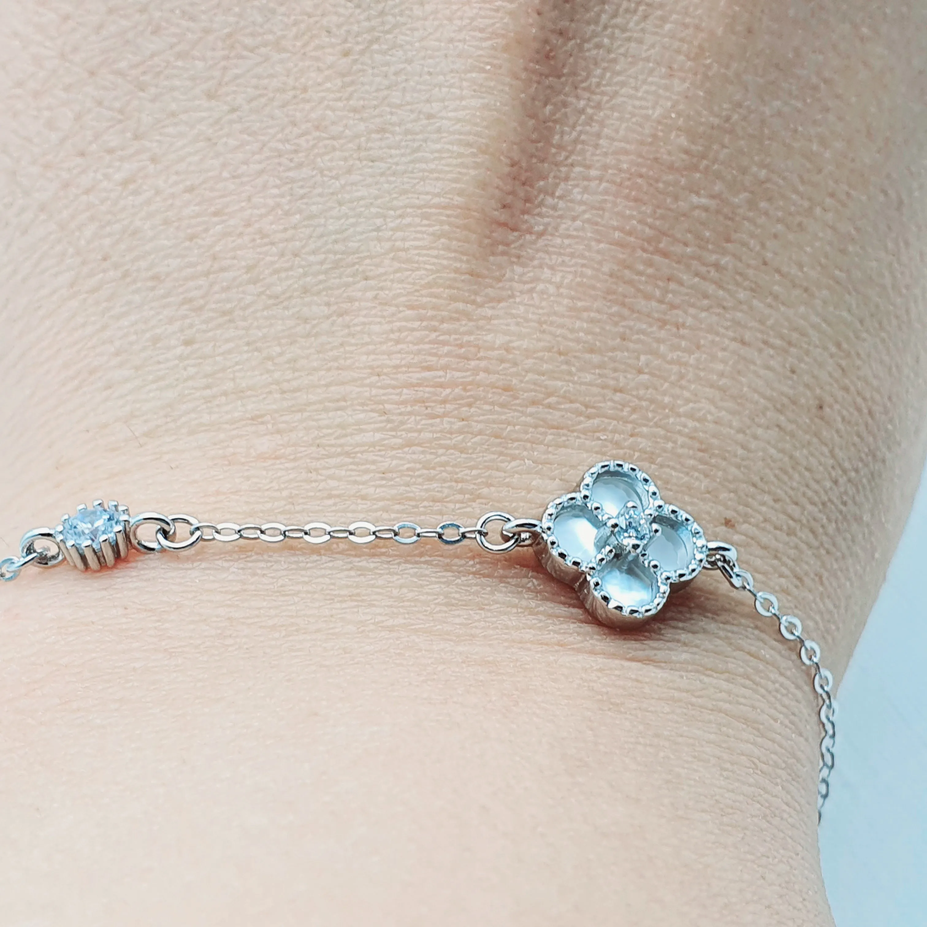 4 Leaf Clover Bracelet, Sterling silver Jewellery
