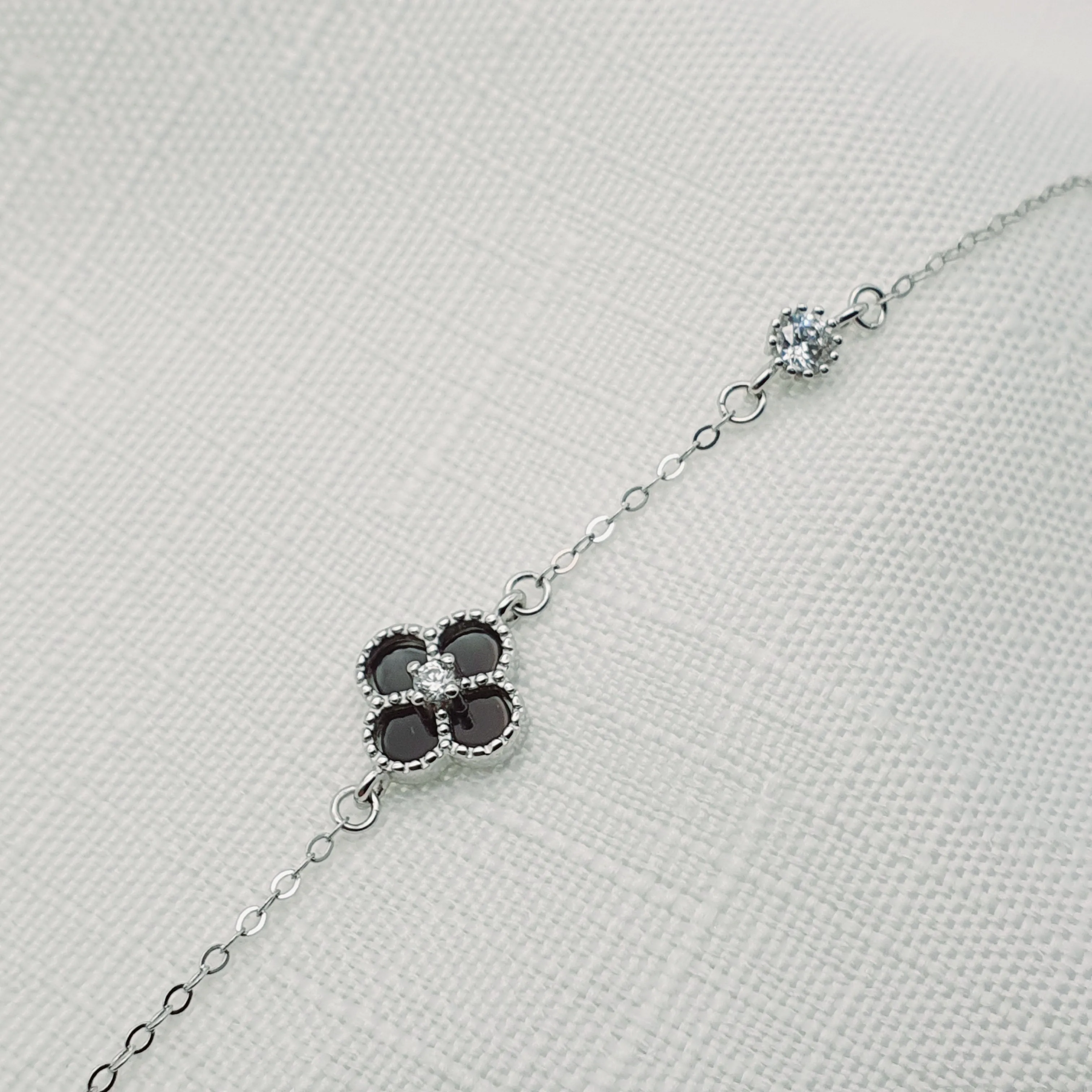 4 Leaf Clover Bracelet, Sterling silver Jewellery