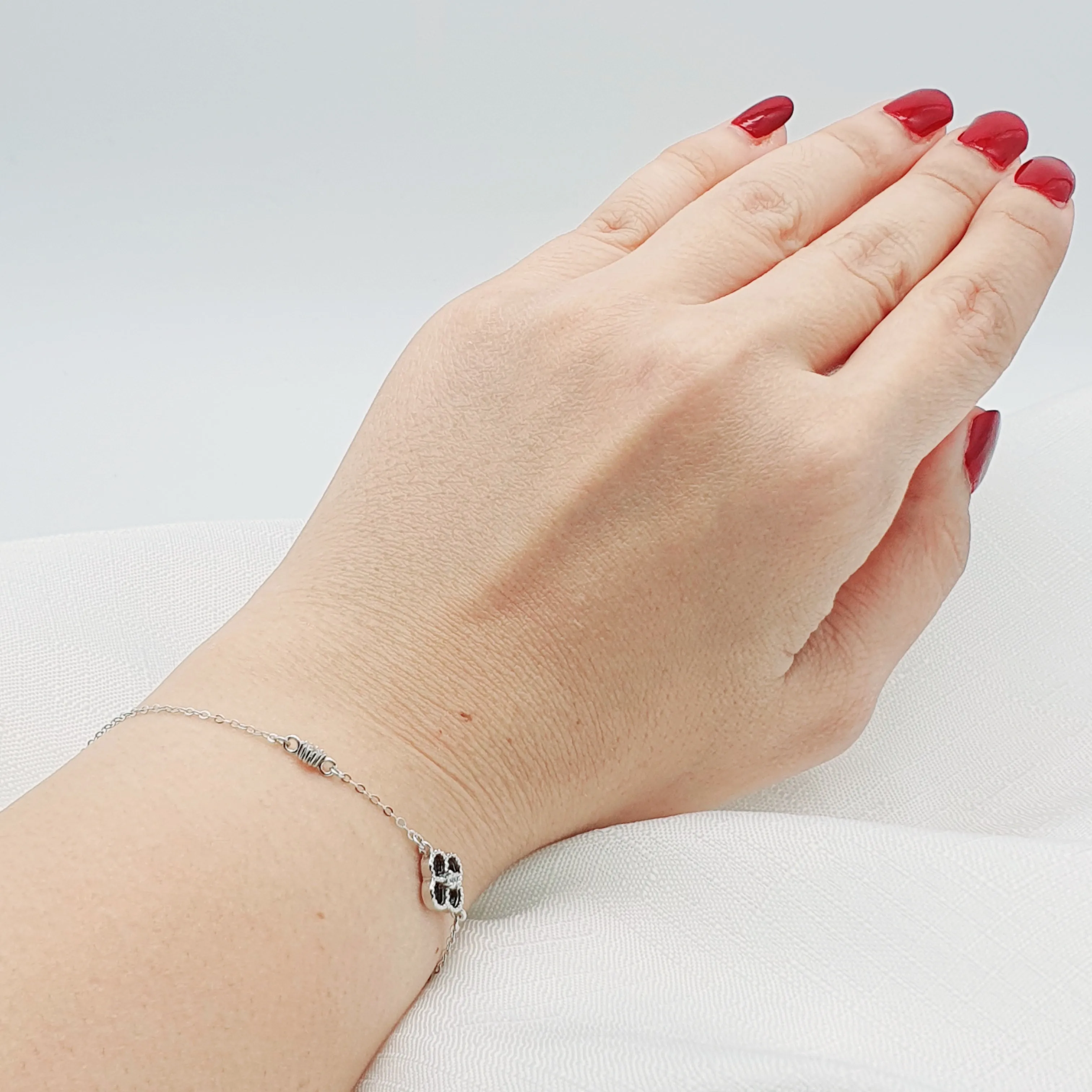 4 Leaf Clover Bracelet, Sterling silver Jewellery