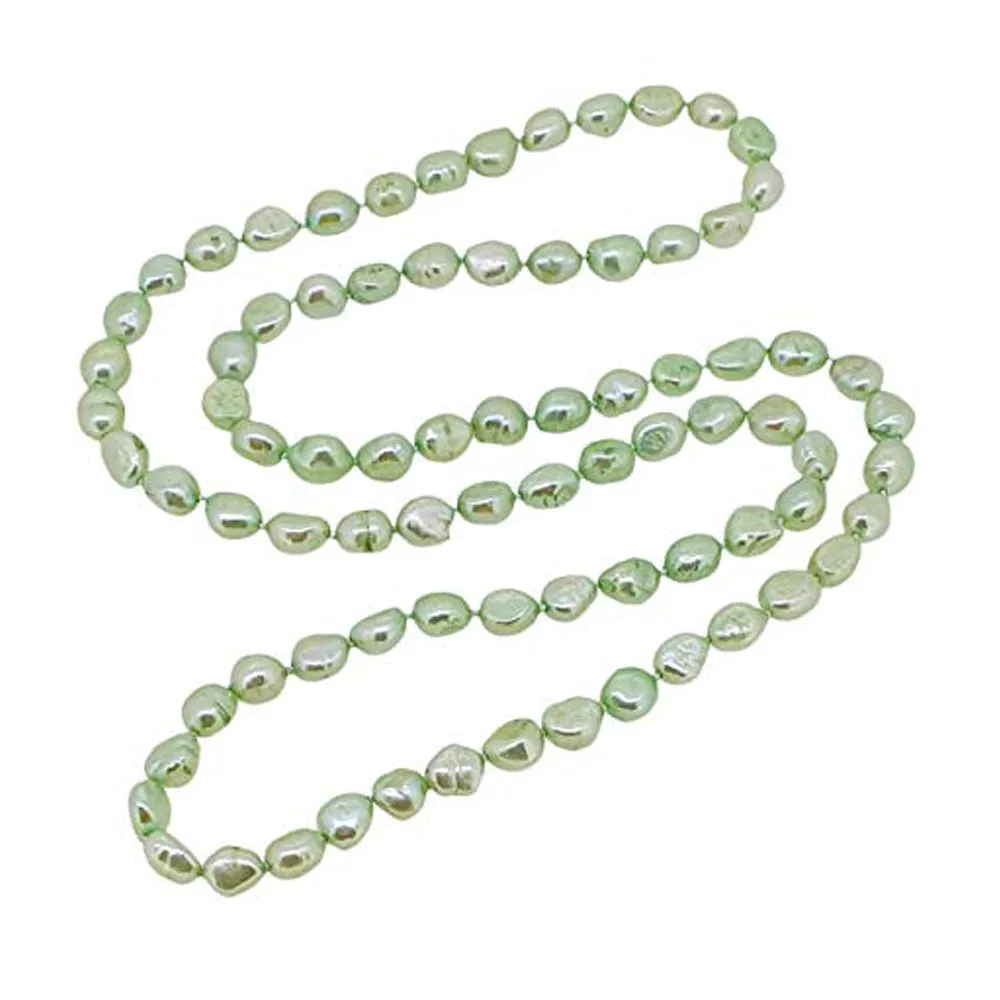 8-9mm Baroque Shape Freshwater Pearl Necklace, Long Length 75cm/30" for Women