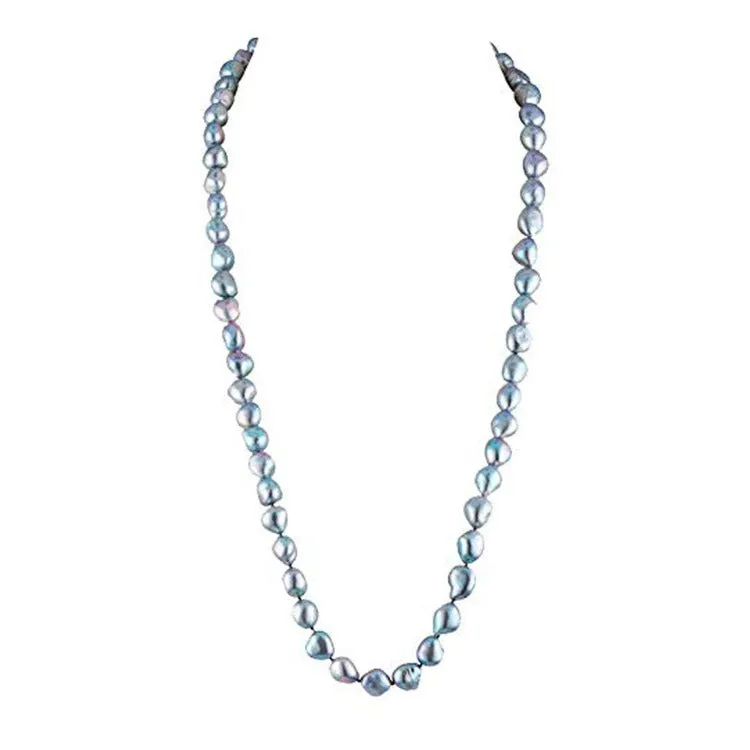 8-9mm Baroque Shape Freshwater Pearl Necklace, Long Length 75cm/30" for Women