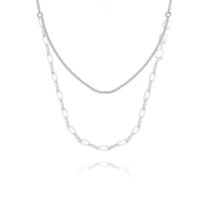 925 Silver Stacking Pearl Necklace