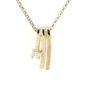 9ct Three drops cz Pendant