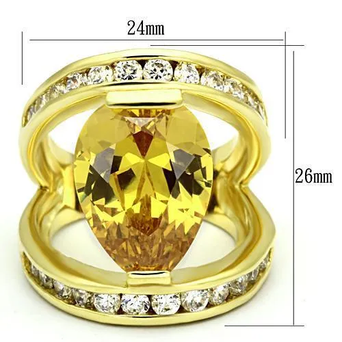 AAA GRD CZ Topaz LOA849 for Women Style Brass