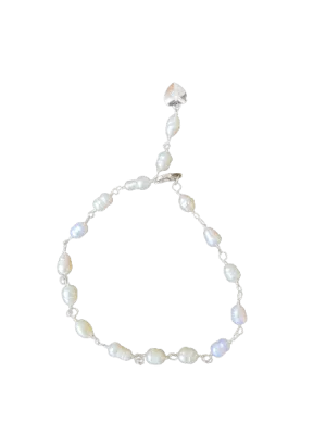 Alice Rose Jewellery - Pearl Sterling Silver Bracelet