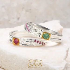 Anthemion Stackable Band Ring