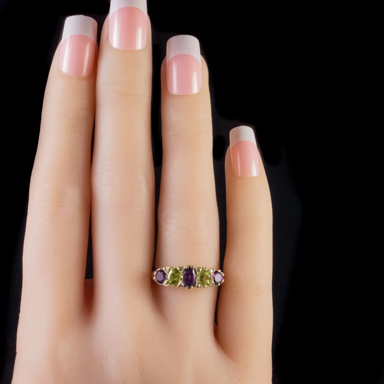 Antique Edwardian Suffragette Ring 18Ct Gold Circa 1910