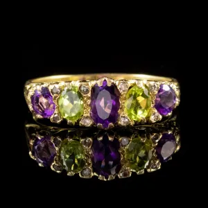 Antique Edwardian Suffragette Ring 18Ct Gold Circa 1910