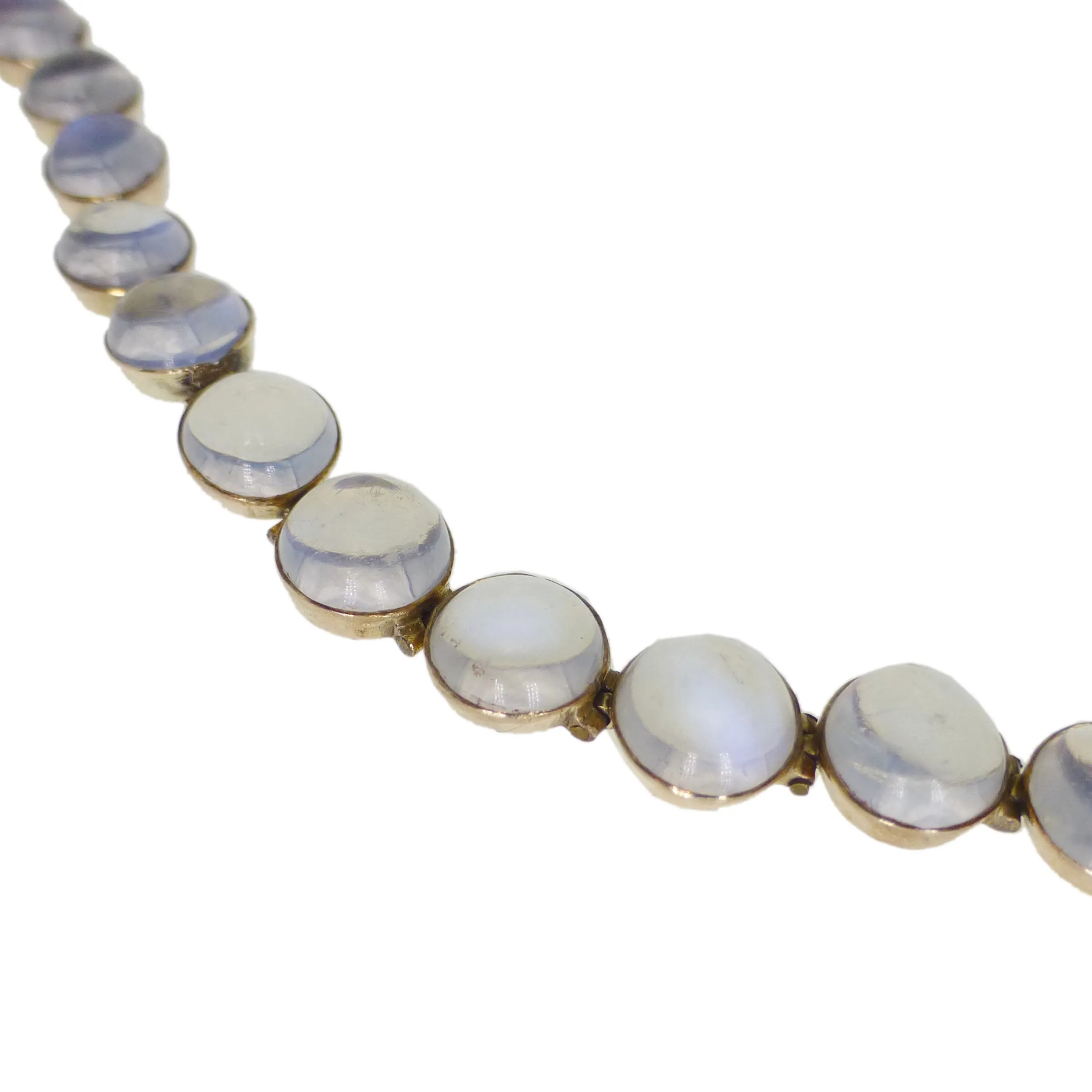 Antique Gold Moonstone Cabochon Bracelet