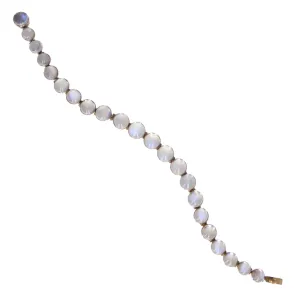 Antique Gold Moonstone Cabochon Bracelet