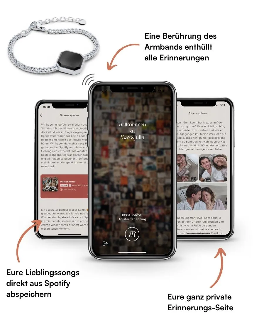Armband - Onyx - Silber - Für Sie