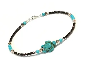 Beach Anklet - Sea Turtle Anklet - Ankle Bracelet - 9 to 12 Inches