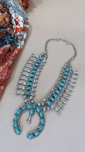 Bella Blossom Turquoise Statement Necklace