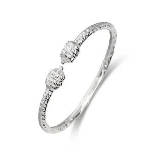 Better Jewelry .925 Sterling Silver Royal Dome Taj Mahal Bangle, 1 piece