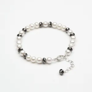 Black & White Tuxedo Pearl Bracelet | Freshwater Cultured Pearls
