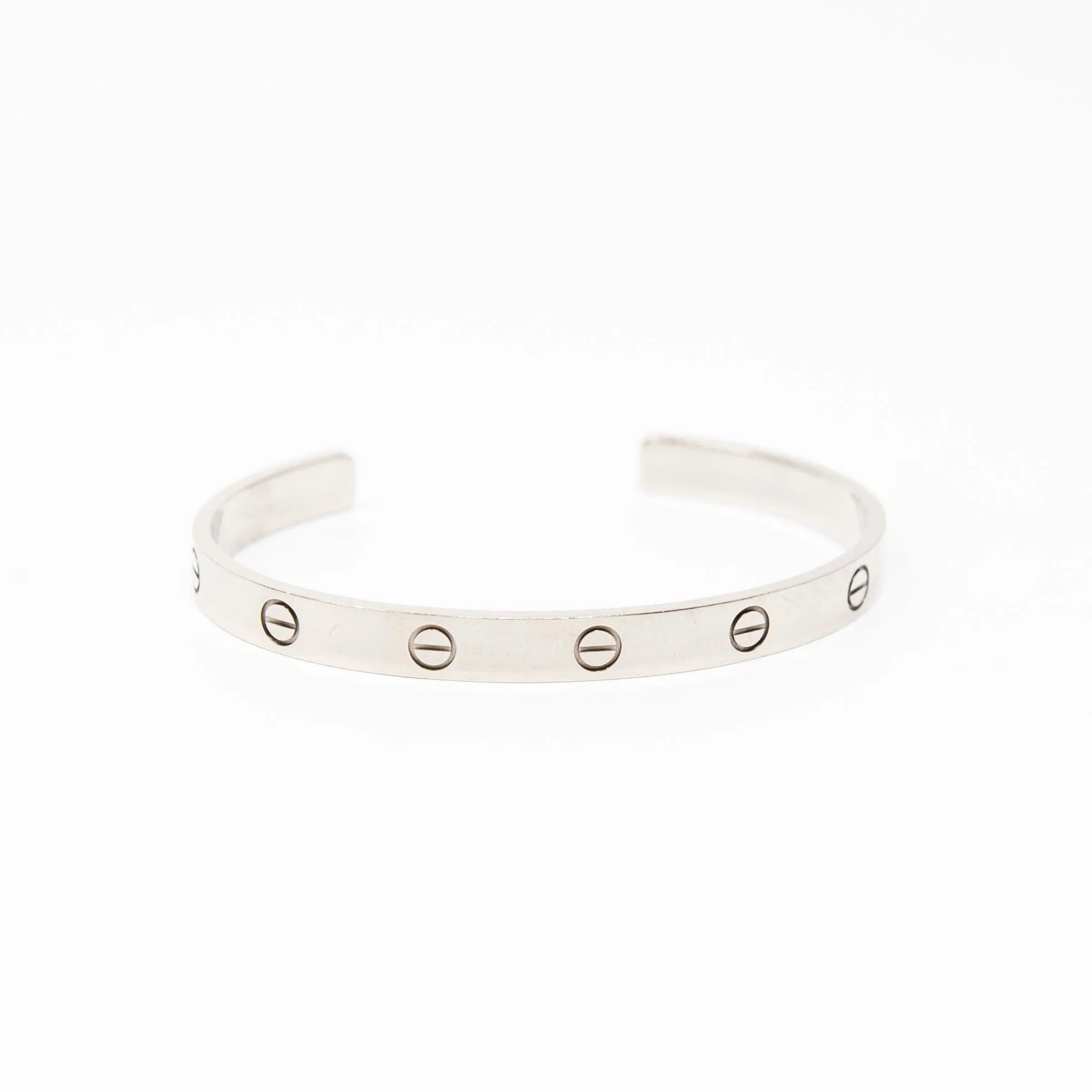 Cartier White Gold Love Cuff 18