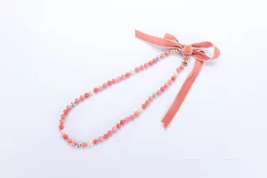 Chanel Coral Color Necklace