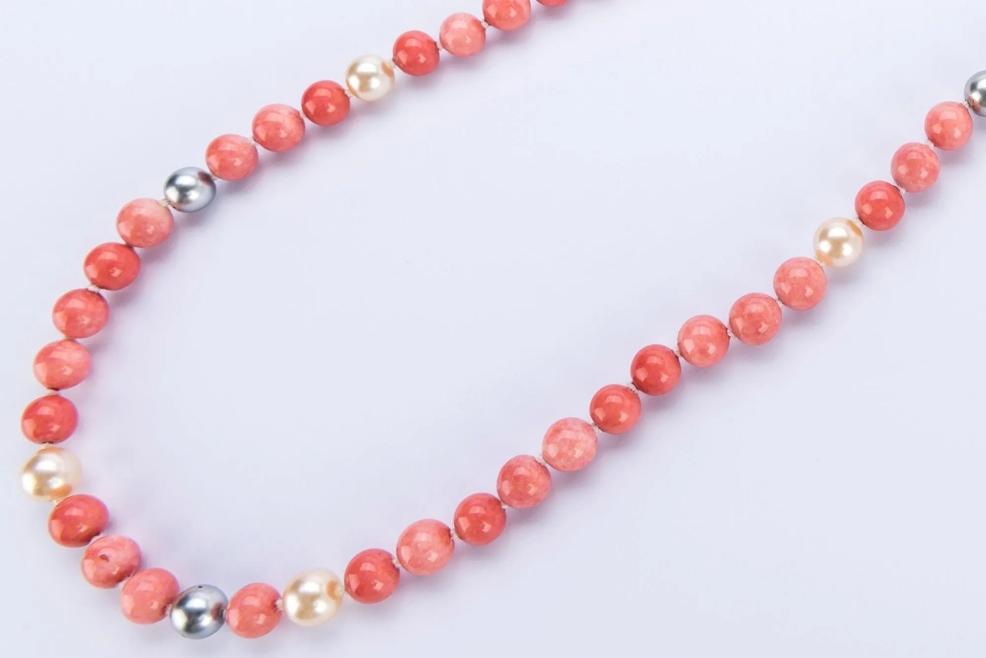 Chanel Coral Color Necklace