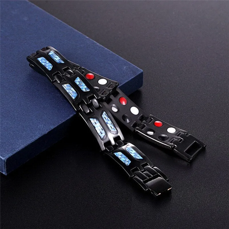 Color CarbonBlue Titanium Bracelet