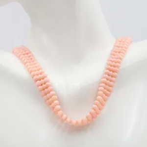 Coral Necklace Beaded Necklace Gemstone Necklace Clasp Necklace Coral Bead Necklace 18 inch SKU:6142604