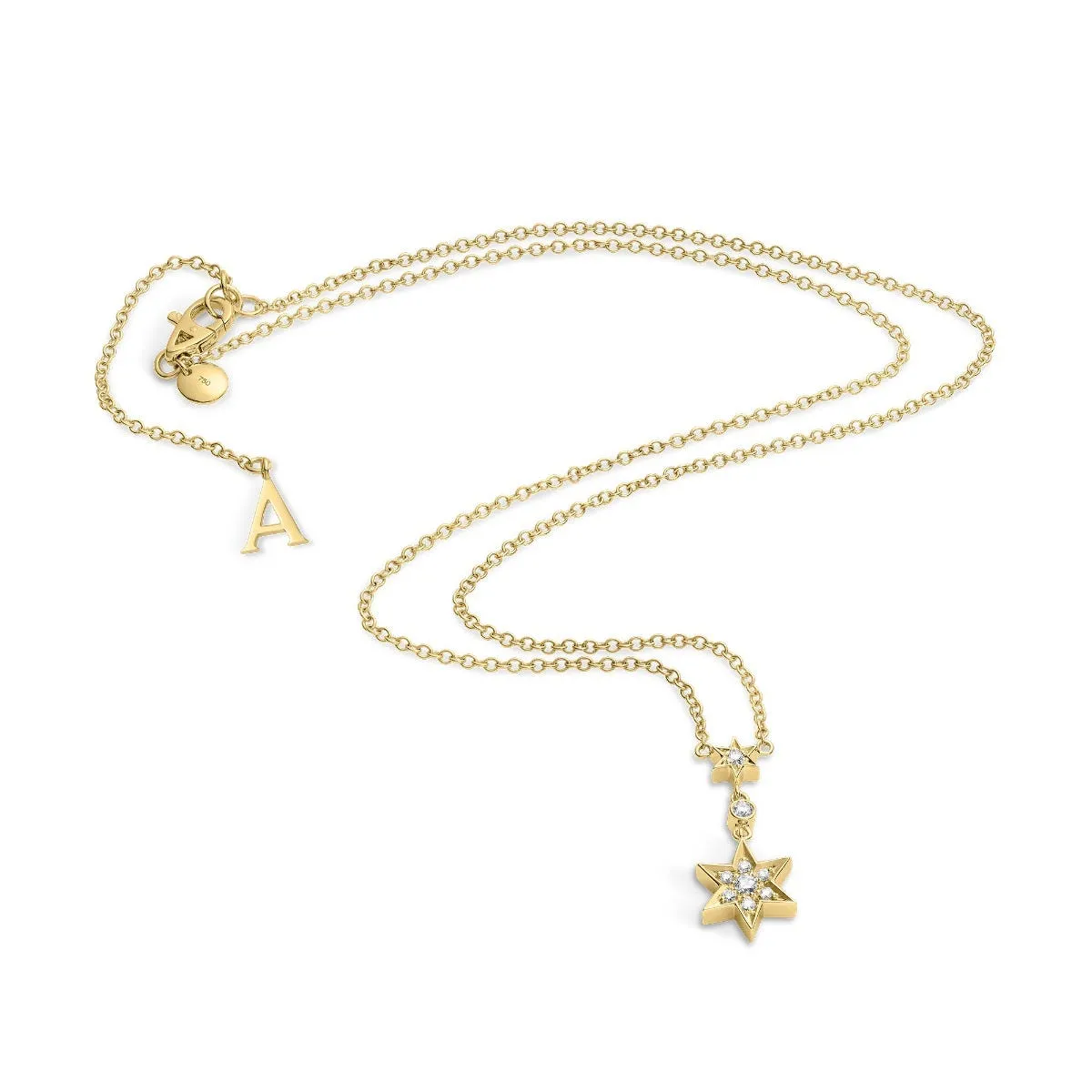 Cosmic Stargazer Pendant in 18ct Yellow Gold with Diamonds