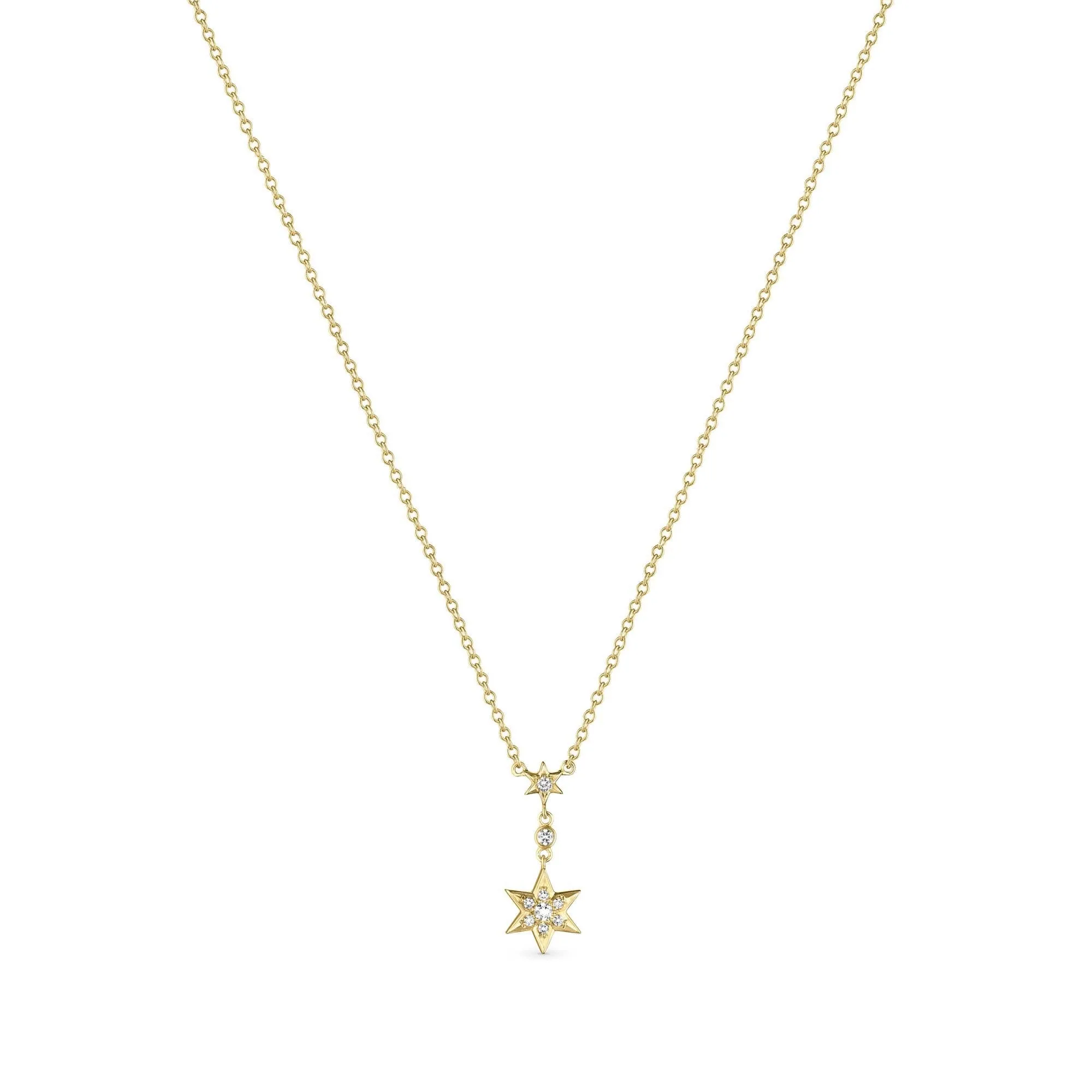 Cosmic Stargazer Pendant in 18ct Yellow Gold with Diamonds