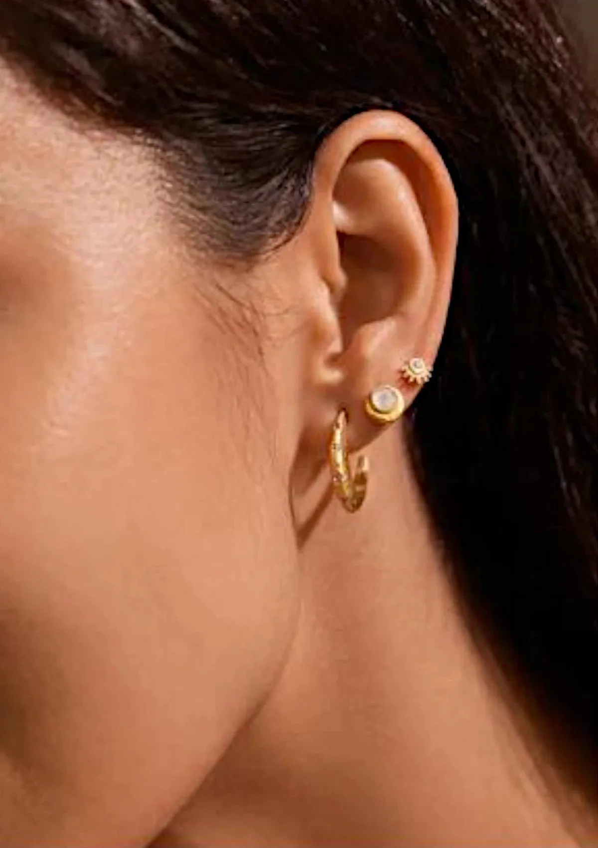 Cradled In Light Moonstone Earrings
