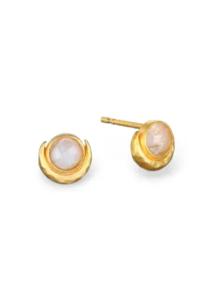 Cradled In Light Moonstone Earrings