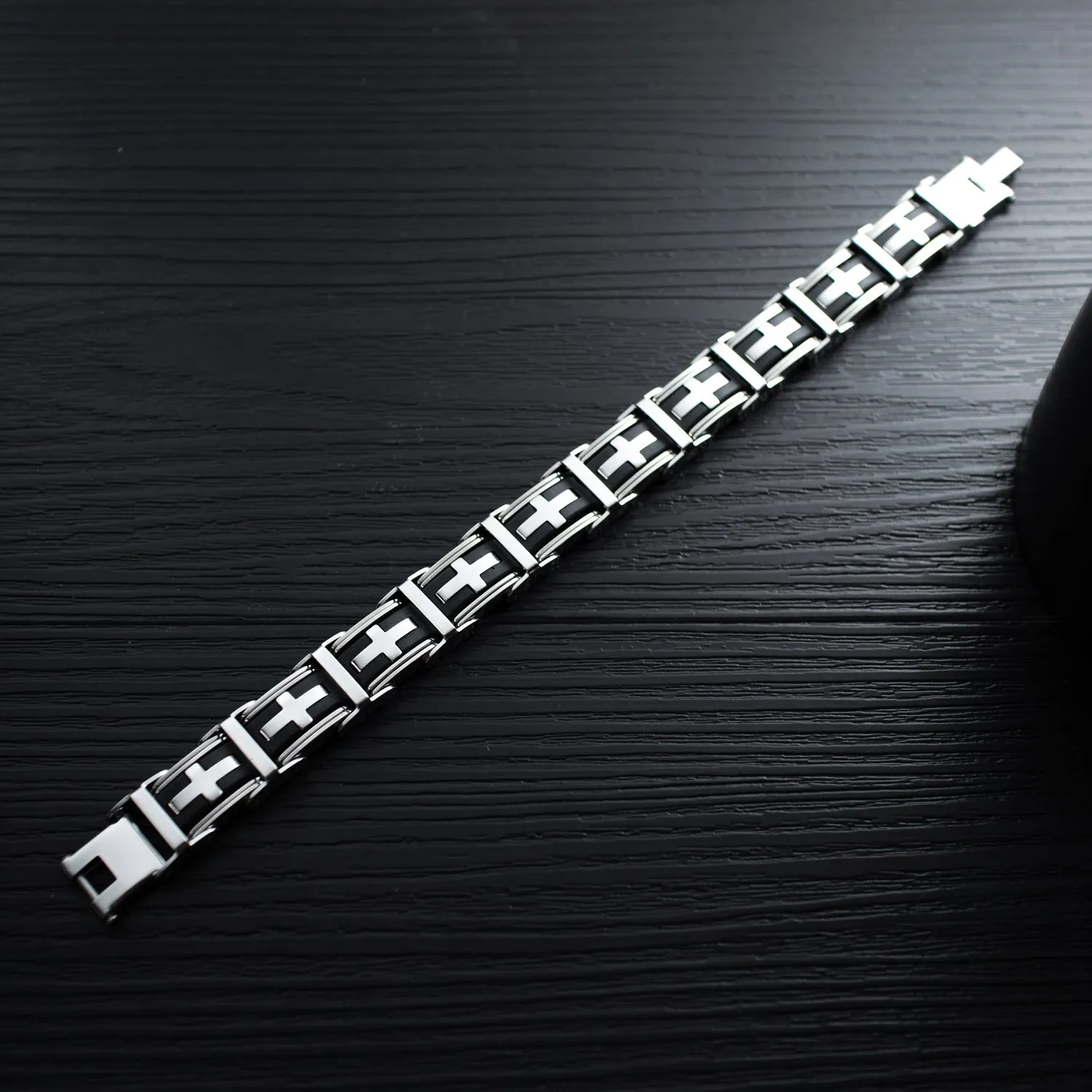 Cross Titanium Steel Bracelet