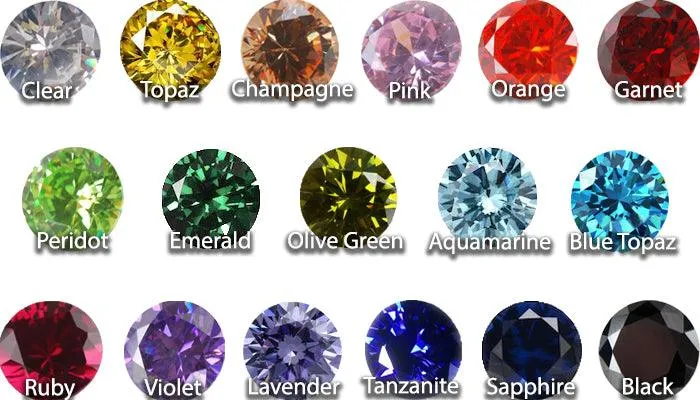 Cubic Zirconia CZ 6mm Round