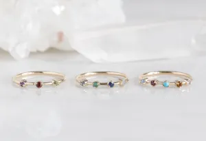 Custom Multi-Birthstone Ring