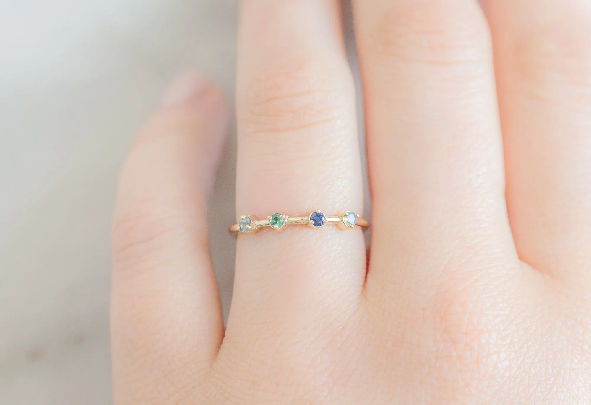 Custom Multi-Birthstone Ring