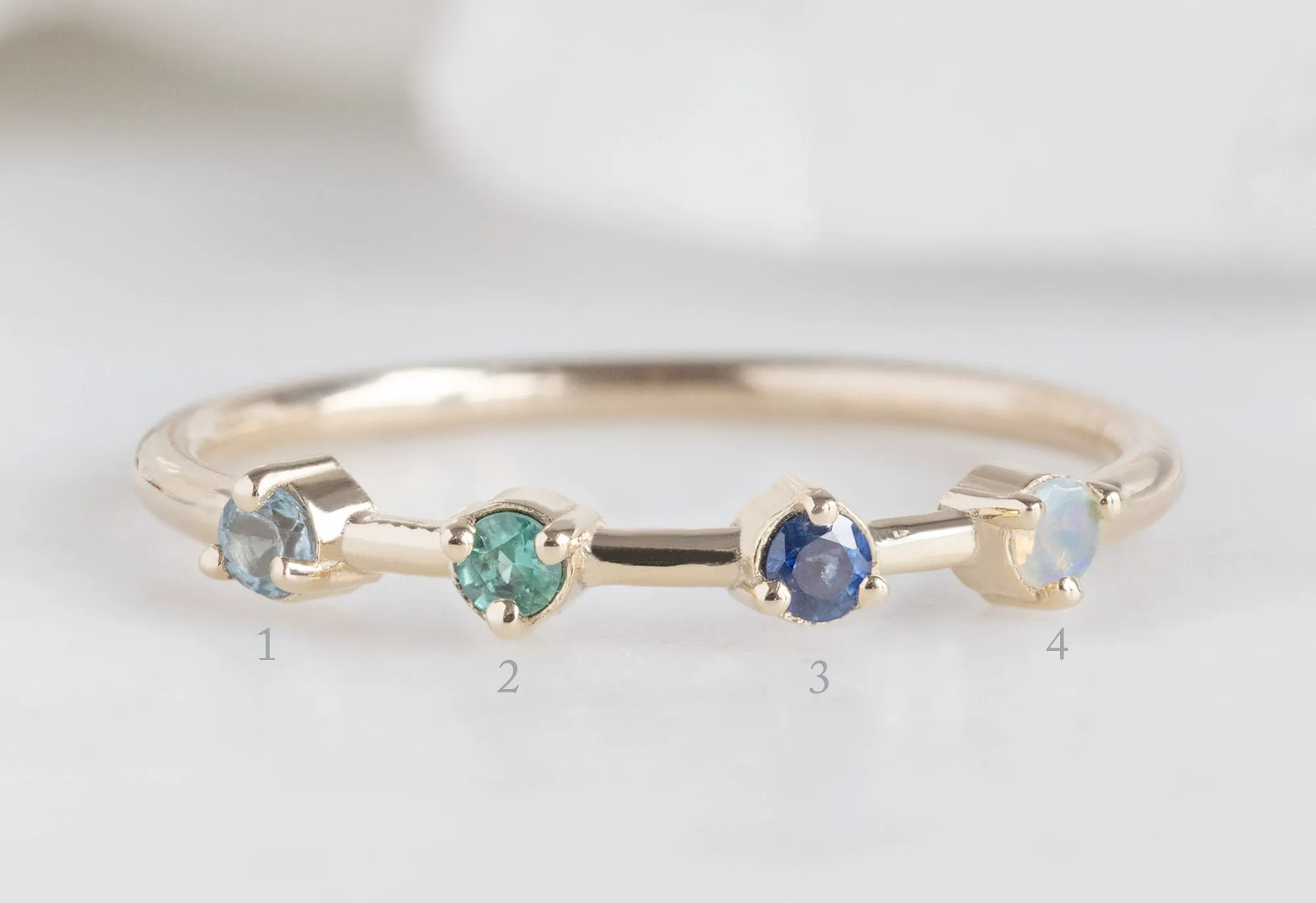 Custom Multi-Birthstone Ring