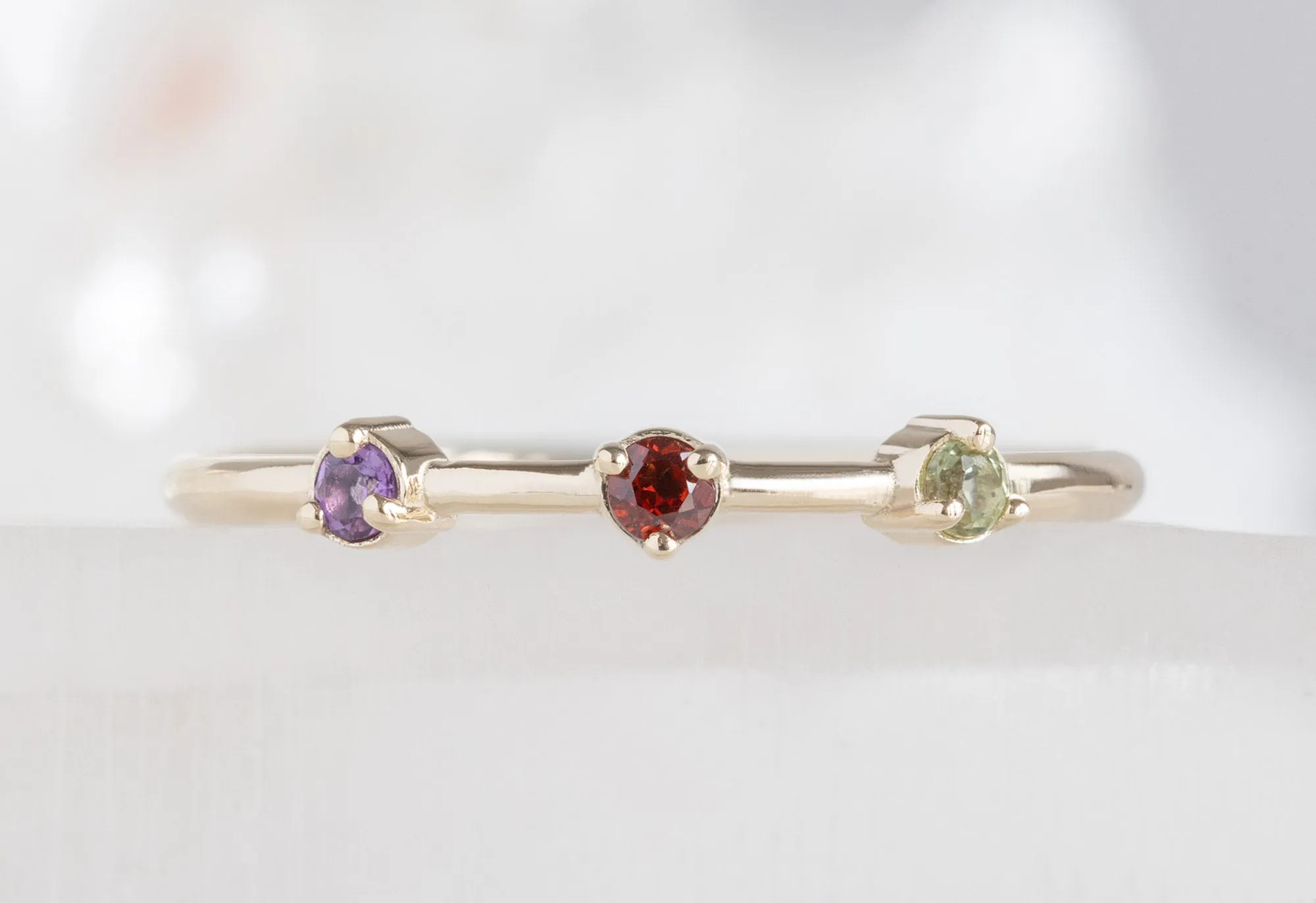 Custom Multi-Birthstone Ring