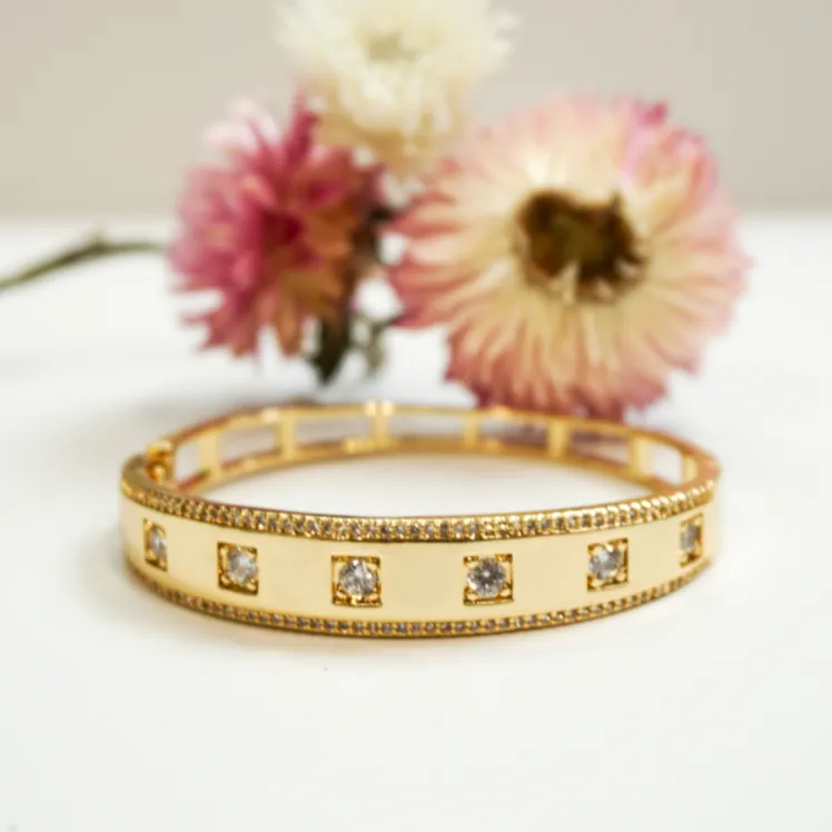 CZ Gold Cuffs