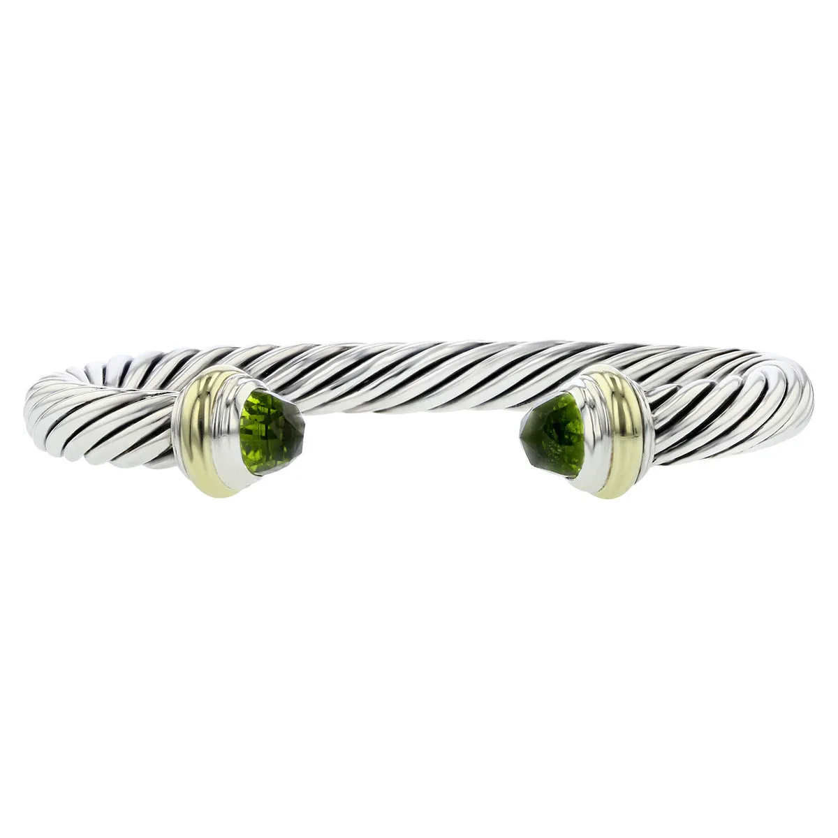 David Yurman Cable Classic Bracelet with Peridot