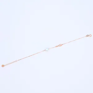 Diamond "Ouroboros" Pearls Bracelet