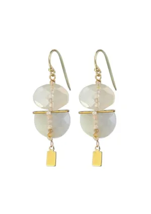 Duet Earrings - Moonstone