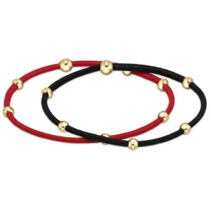 Enewton - "e"ssentials Gameday Hair Bracelet - Red - Onyx