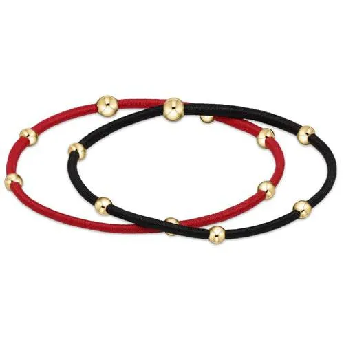 Enewton - "e"ssentials Gameday Hair Bracelet - Red - Onyx