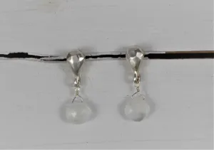 Facet Earring with Moonstone