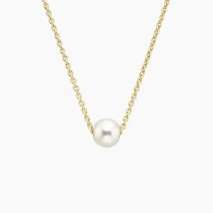Freshwater Pearl Floating Pendant Necklace