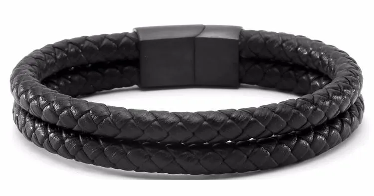 Genuine Leather Magnetic Buckle Bracelet